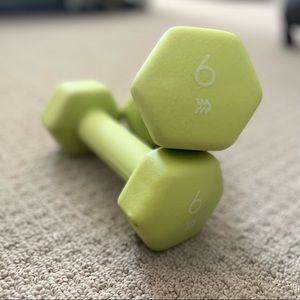 6 lb Dumbbells set
